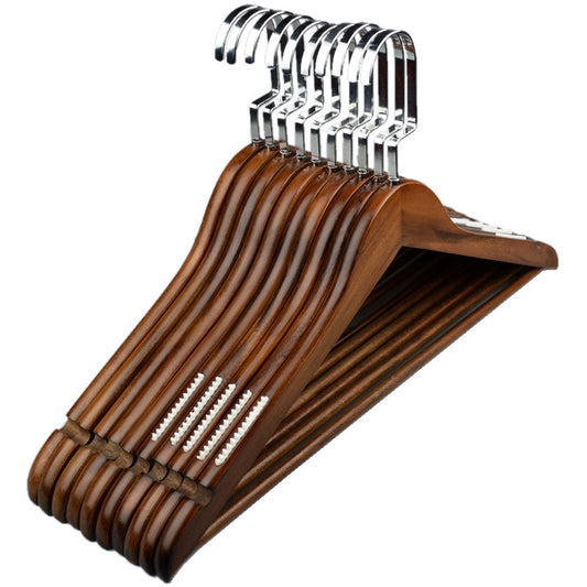 Starshade Shop New Solid Wood Hanger Retro Wooden Hanger Non Slip