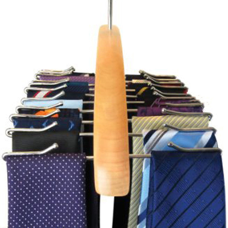 Starshade Shop Wooden Clothes Hanger Belt Storage Rack