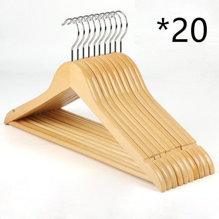 Starshade Shop New Solid Wood Hanger Retro Wooden Hanger Non Slip