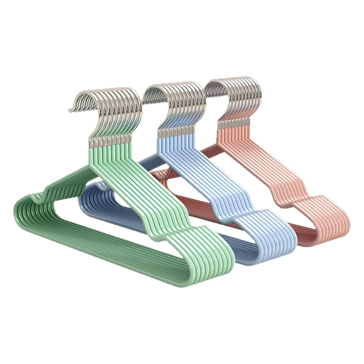Household Hanger Clothes Stainless Steel Non slip 10 Clothes Hanger